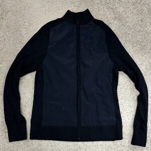 J.Lindeberg Black Knit technical Jacket